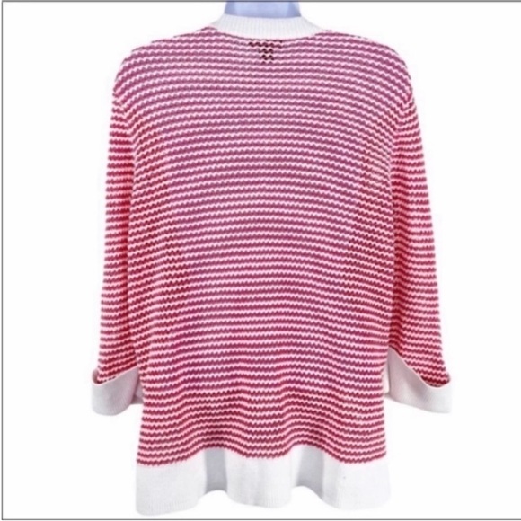 SPRING & MERCER stripes cardigan sweater XL - Picture 4 of 7